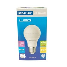 Megaman E27 5.5W Classic LED Bulbs GLS Style BC & ES 2800K Warm White