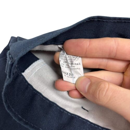 Pantalones Dickies Doble Rodilla W50 L30 Hombres Azul Pantalones Relajado Calce Recto - Imagen 5 de 5