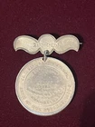 RARE Civil War 1863 Silver Presentation Medal, 24th NJ Vols, Army Potomac Named