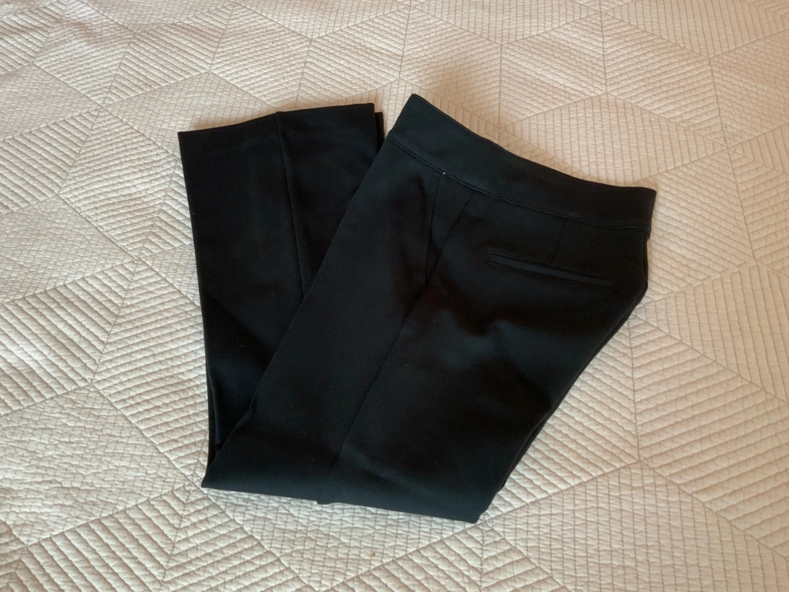 Spanx Straight Leg Ponte Black Classic Pants Women's size XS