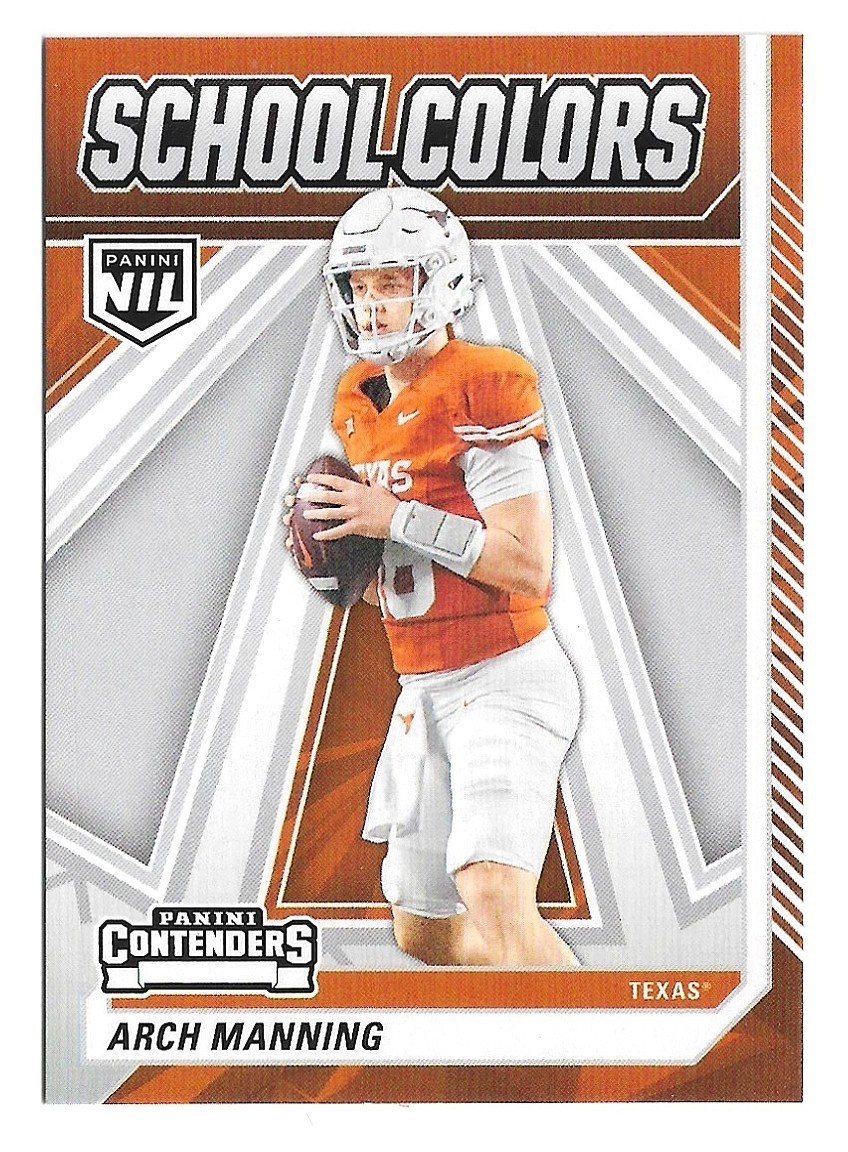 Arch Manning - 2025 Panini Texas Longhorns NIL - Contenders School Colors RC