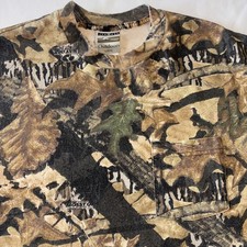 Vintage Jerzees Outdoors Shirt Adult Large Camouflage Camo Made In USA 90s Y2K