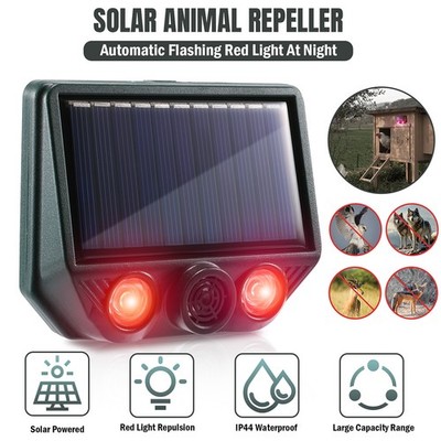 Ahuyentador Repelente Para Gatos Aves Espanta Animales Ultrasónico Solar US Ship