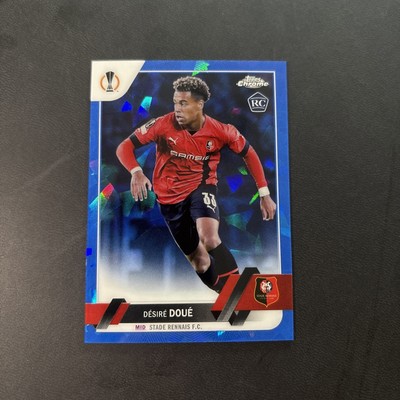 2022-23 Topps Chrome UEFA Sapphire Desire Doue Rookie Card RC 