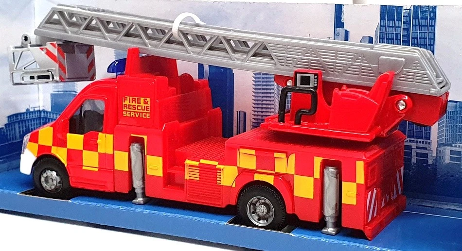 Burago Appx 18cm Long 18-32267 - Municipal Fire Truck With Ladder - Red - Image 2 of 4