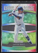 2020 Panini Prizm #B-5 Javier Baez Brilliance Red, White, and Blue Prizm Cubs