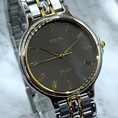 Working Item SEIKO DOLCE Quartz New Battery Men s Rare Gray