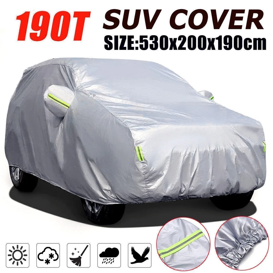 US XXL Full Car Cover Outdoor Waterproof Sun Snow Rain UV Heat Dust Resistant Foto 2 de 4