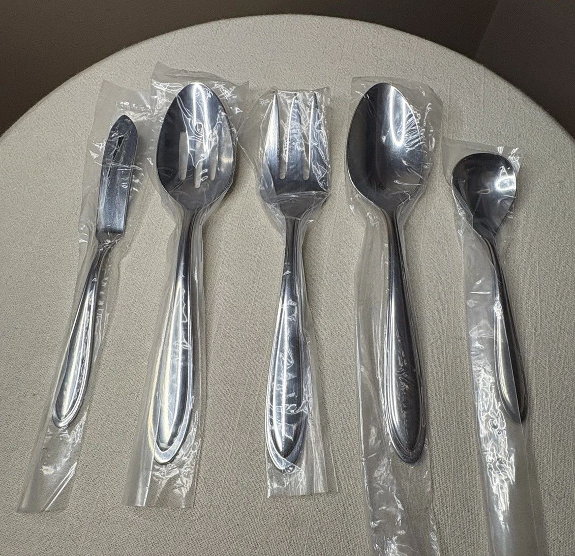 NEW Lenox Cantera 5 Piece Hostess Set Serving Set 18/10 Stainless Flatware