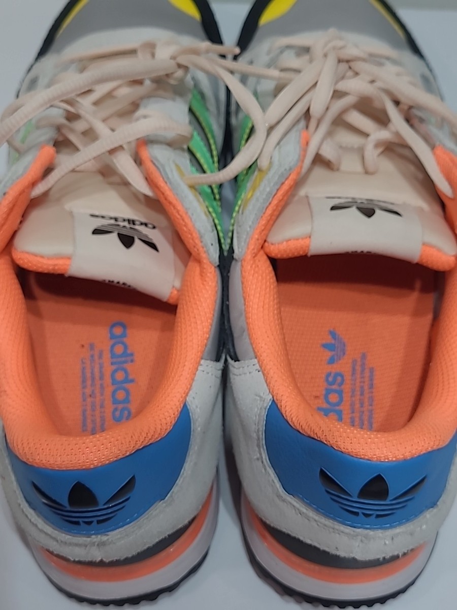 Size 11- adidas ZX 750 White Beam Green Orange (HQ6680) | eBay
