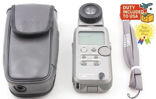 Tested [ Near MINT ]SEKONIC L-358 Flash Master Digital Light Meter From JAPAN