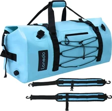 80L Dry Bag Large Waterproof Roll-Top Heavy Duty Fishing Duffel BLUE 