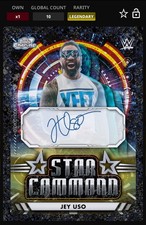 WWE Topps Slam Cosmic DIGITAL Jey Uso Legendary Black 10 CC
