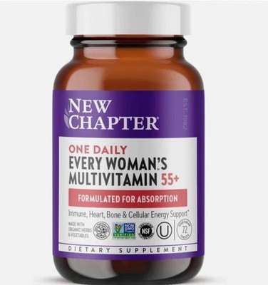New Chapter Every Woman s One Daily 55+ Multivitamin 72 Count