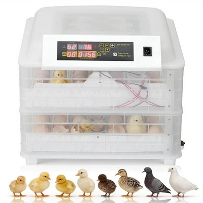 112 Large Chicken Egg Incubator with Automatic Egg Turning & Temperature Control