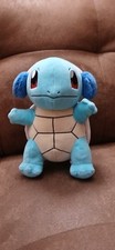 Pokemon Squirtle Holiday Christmas Plush 8" Plush with Winter Ear Muffs Used