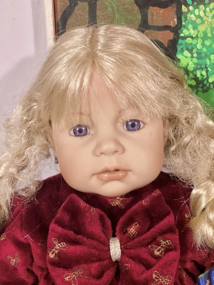 Bambola D'Artista Zapf Creation doll Vintage Leggere Descrizione Nessun Reso - Immagine 3 di 4