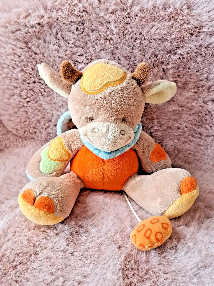 Nattou Aufhängespielzeug Mia & Basile – Bär Mit Rassel, 15x15x25 Cm, Braun/Beige – Für Babyschale & Bett