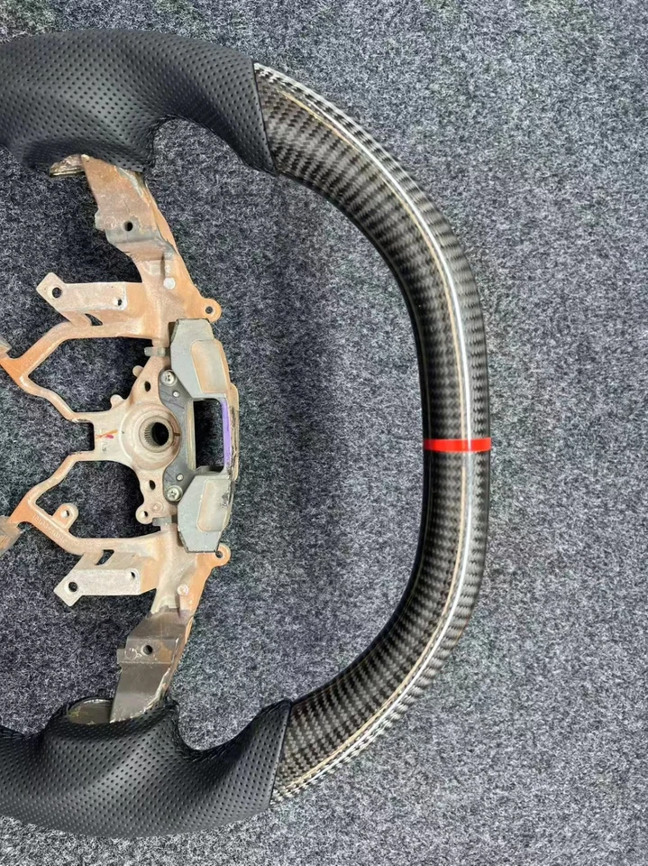 🔥Реальный углеродного волокна кожаный руль для Toyota Tundra Sequoia 1998-2013 - Изображение 3 из 4