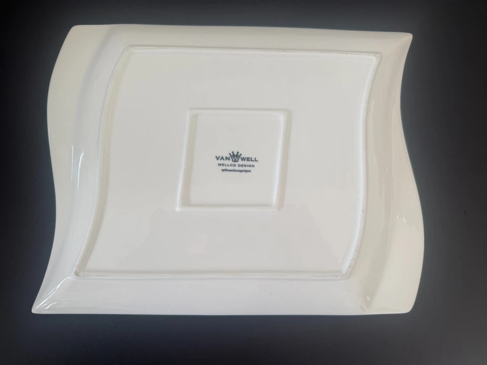 °° vanWell - Harmony - großer Speiseteller Porzellan B 29cm L 24cm Weiß °° - Bild 3 von 4