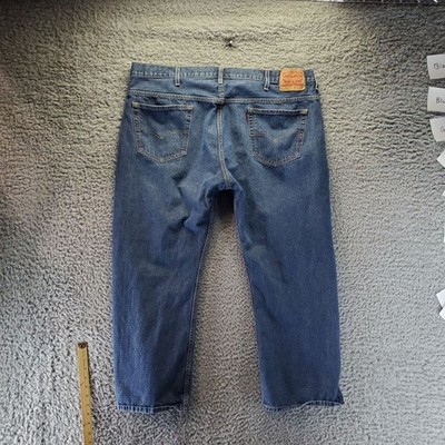 Levi Jeans Mens 44x30 Blue 569 Loose Fit Straight Leg 100% Cotton Denim