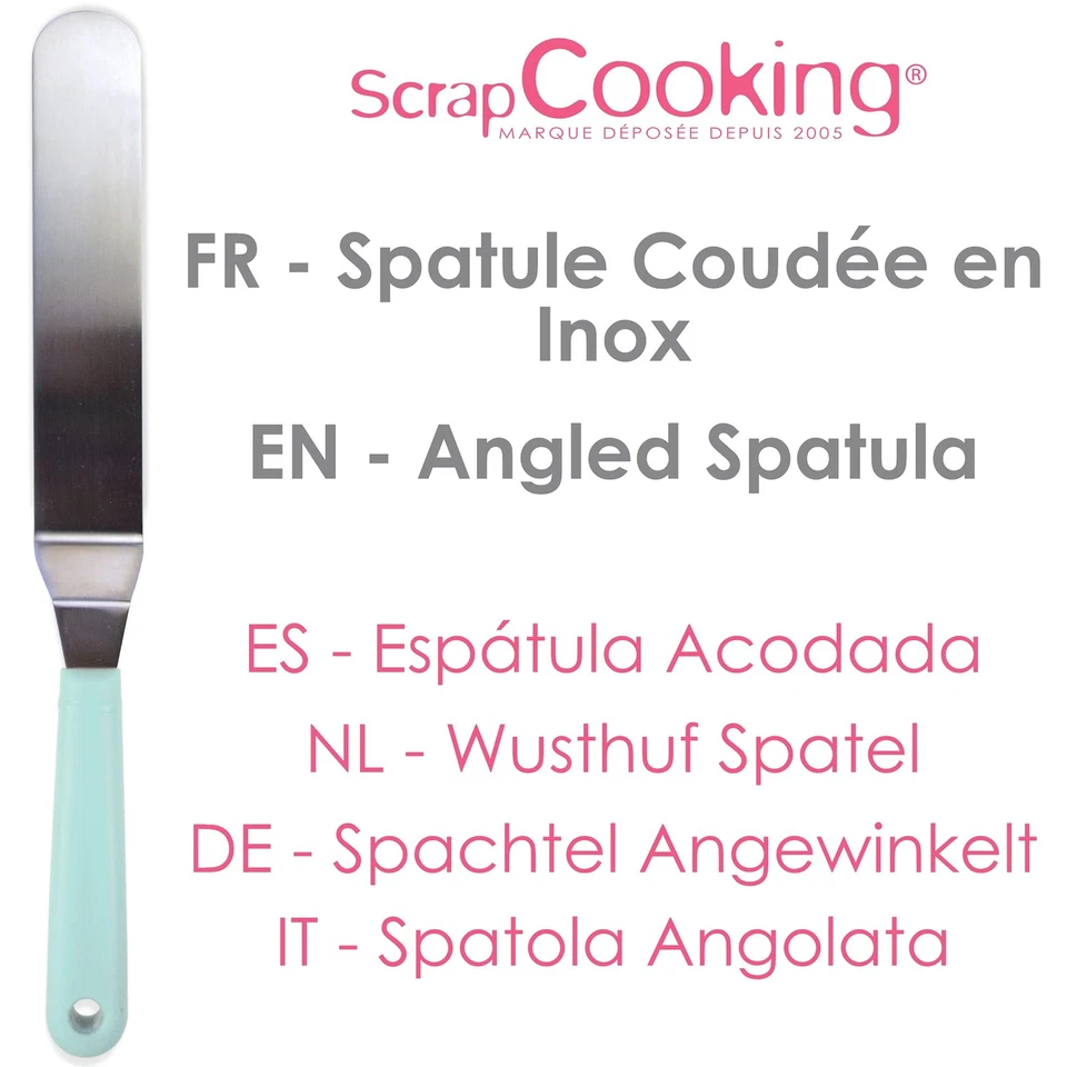 ScrapCooking Spatola, Metallo, Multicolore, 35.5 x 4 x 1.6 cm Im2N - Immagine 2 di 4