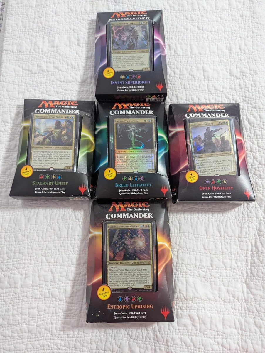 2016 mtg commander decks Amazon.com: Wizard Commander Deck - Mono Blue - EDH - 100 Card - Custom Magic  The Gathering Deck main image 1
