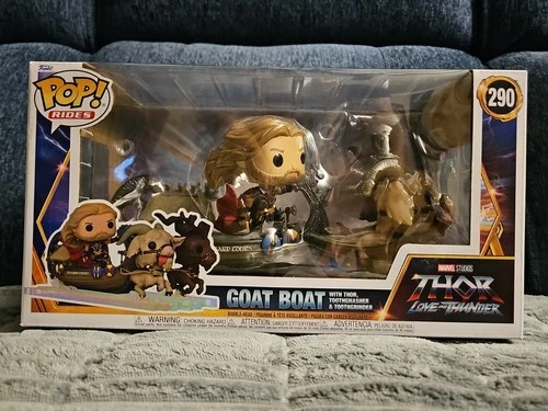 Funko Pop Rides Marvel Thor Goat Boat #290 With Thor Toothgnasher & Toothgrinder