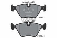 Textar Bremsbelagsatz, Scheibenbremse 2167703 FüR BMW