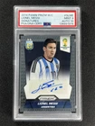 2014 Panini Prizm FIFA World Cup Lionel Messi #S-LME Signatures Auto PSA 9/10