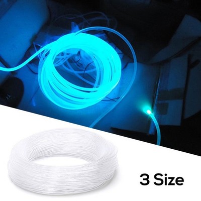 Elegantes und dekoratives PMMA Side Glow Glasfaserkabel für Auto LED Leuchten