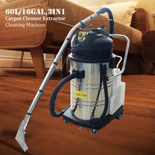 60L Commercial Carpet Cleaning Machine Pro 3in1 Carpet Cleaner Vacuum Extractor