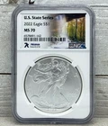 2022 American Silver Eagle U.S. State Series, ARKANSAS, NGC MS70