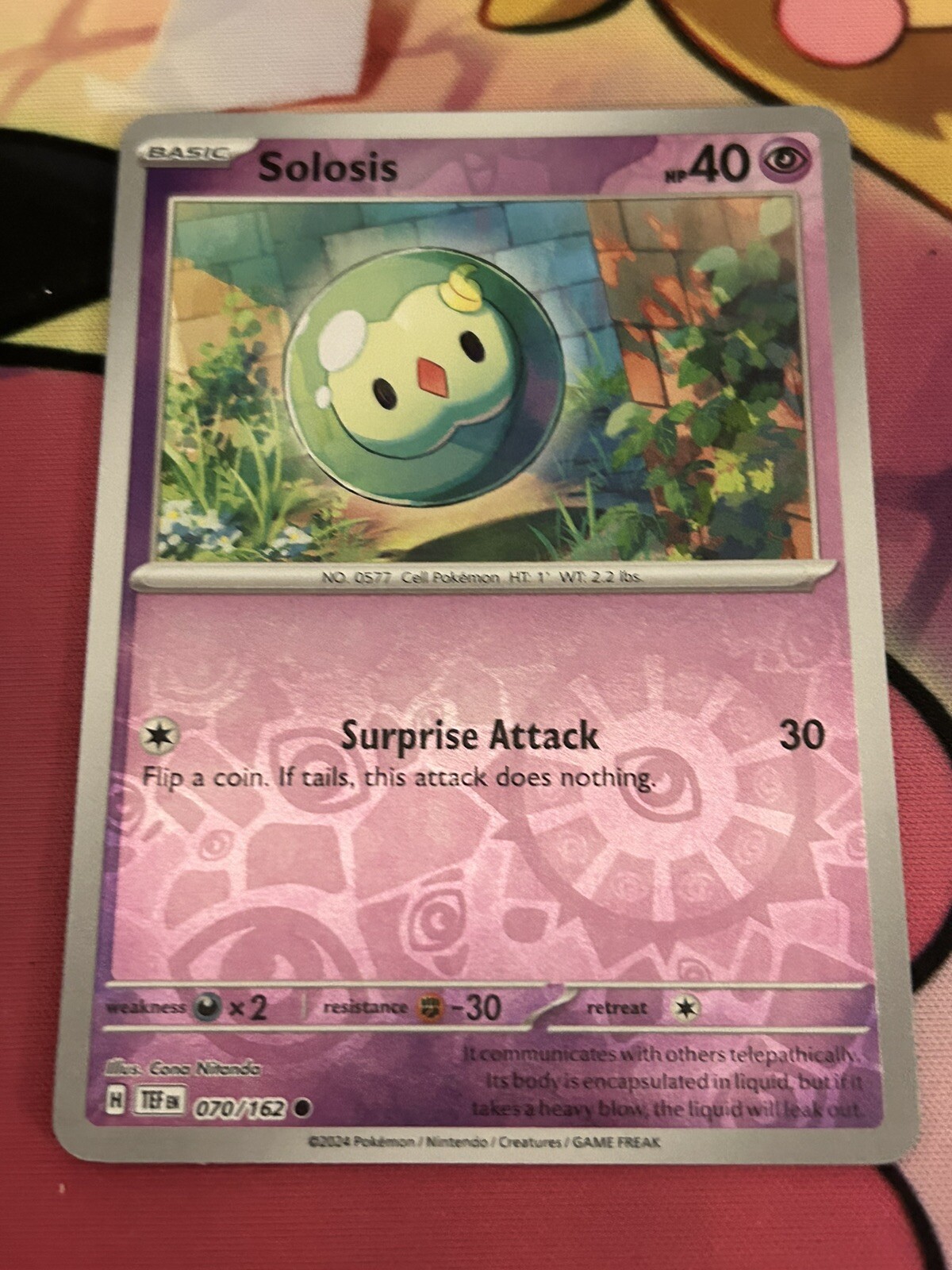 Solosis - 070/162 Temporal Forces Reverse Holo 70/162 Pokemon Card