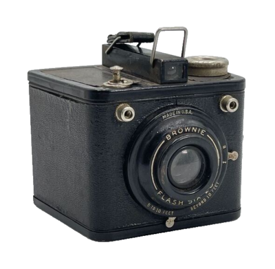 Kodak Brownie Flash Six-20 Fixed Focus 620 Roll Film Vintage Box