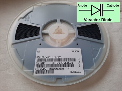 3000 pcs (1 reel) RKV501KG (= BB170) Variable Capacitance Diode, Varactor Diode