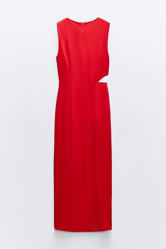 zara cut out ruched dress NWT ZARA CUT OUT RUCHED DRESS S 7969 $70
