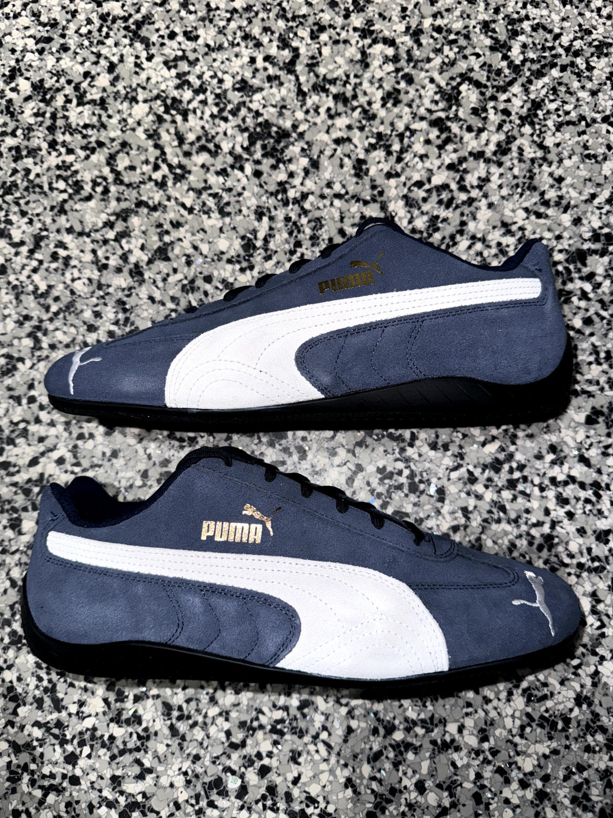 Puma SpeedCat Motorsport Mens Suede Casual Shoes Sneakers Sz 9.5 Blue 380173-02