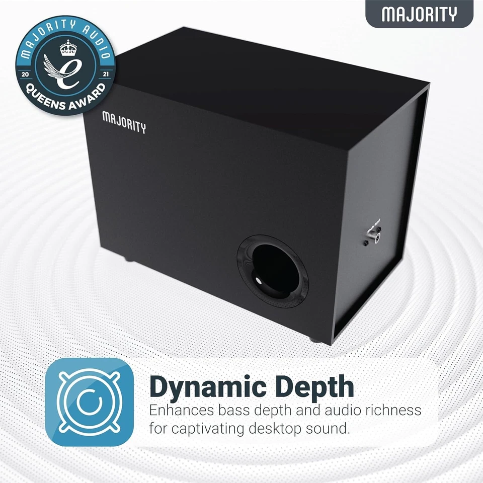 2.1 Aktiv System, Kabel Fernbedienung, Kopfhörer-Ausgang, Majority DX30, GEPRÜFT - Bild 4 von 4