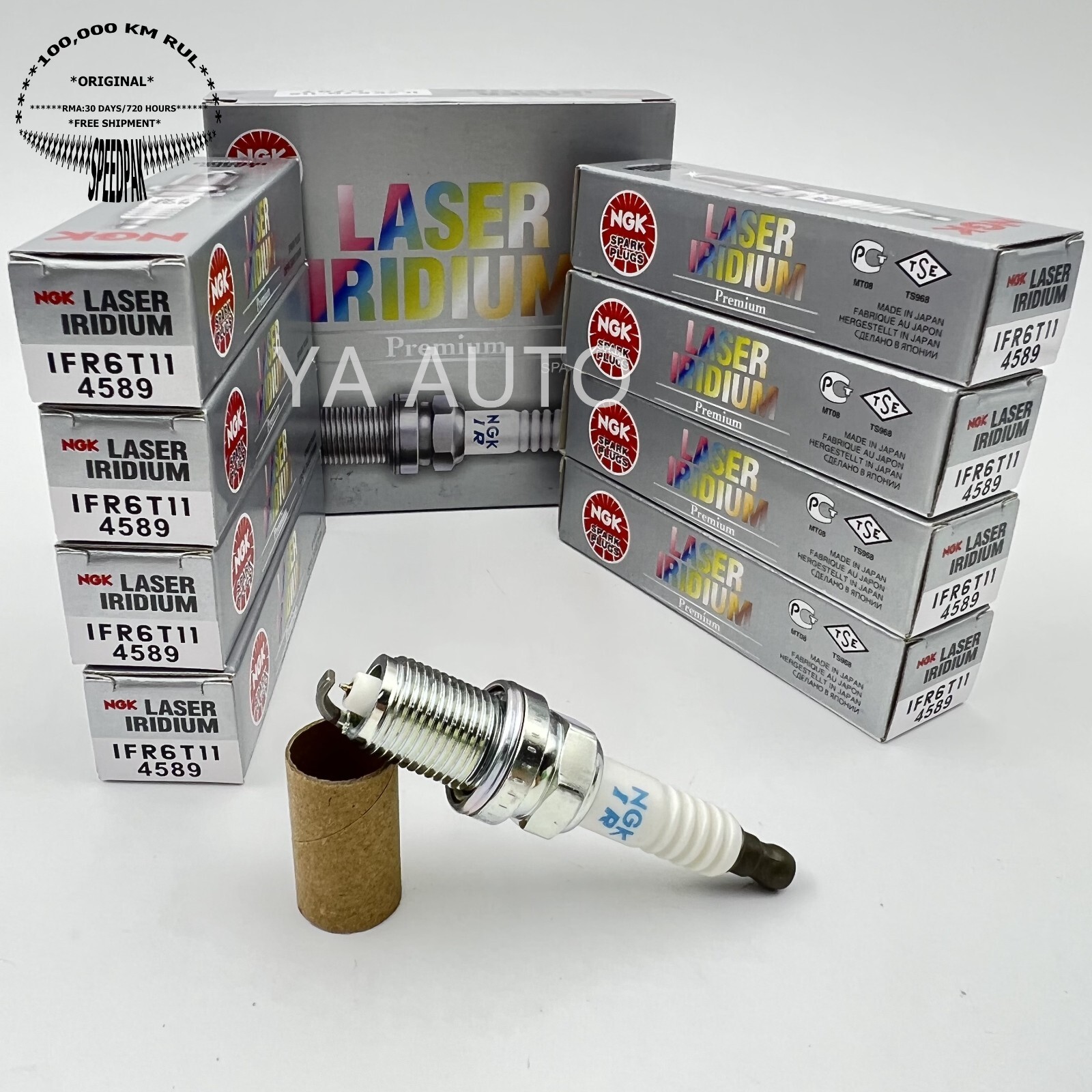 8PCS NGK 4589 IRIDIUM Spark Plug for GS400 GX470 LS400 SC430/ 4Runner Tundra V8