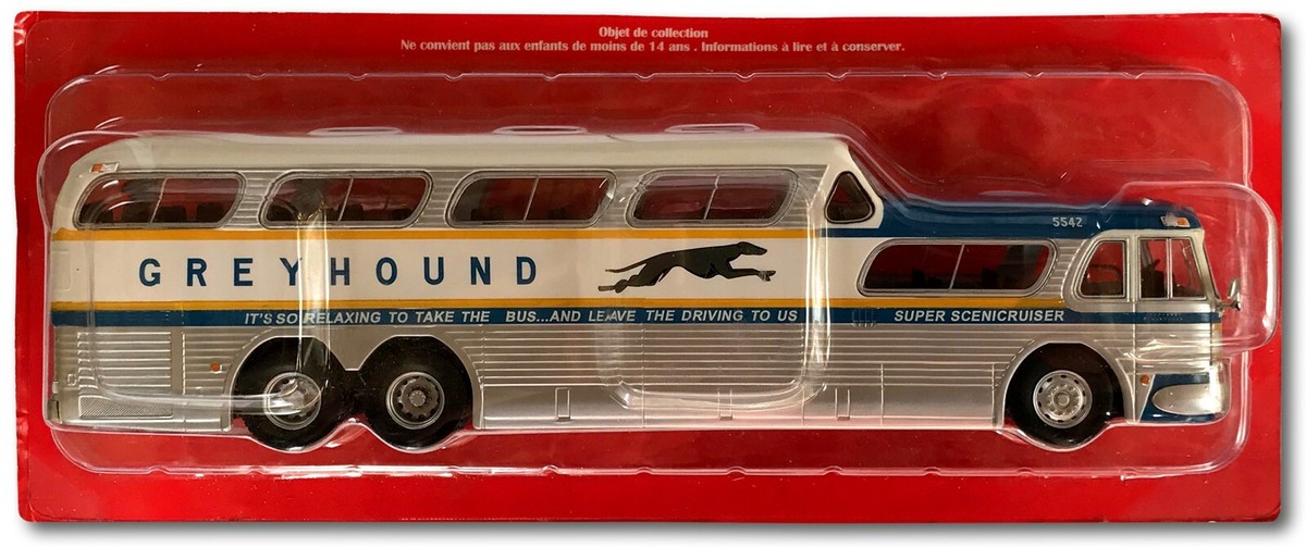 Autobus Greyhound Scenicruiser 1956 USA 1/43 Ème Collection HACHETTE
