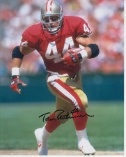 Tom Rathman 8x10 Signed Photo W/ COA San Francisco 49ers #1