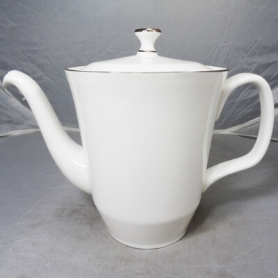 PLATINUM MONARCH S728 by Minton Tea Pot 6'' NEW NEVER USED made in England