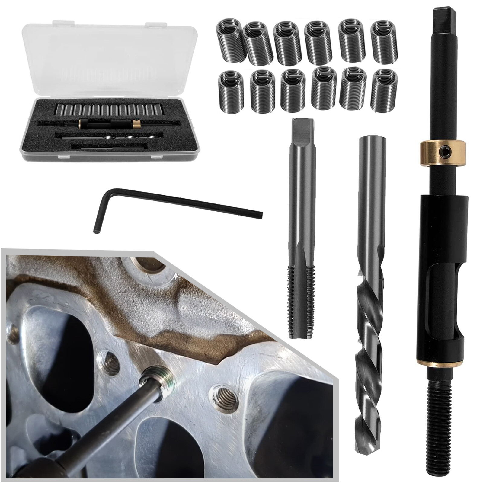 Head Bolt Thread Repair Kit 35119S for Cadillac/Honda/Toyota M11X1.5 Head Bolt eBay