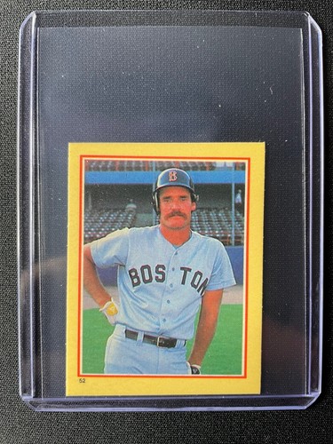 Wade Boggs #52 1984 Fleer Stickers card