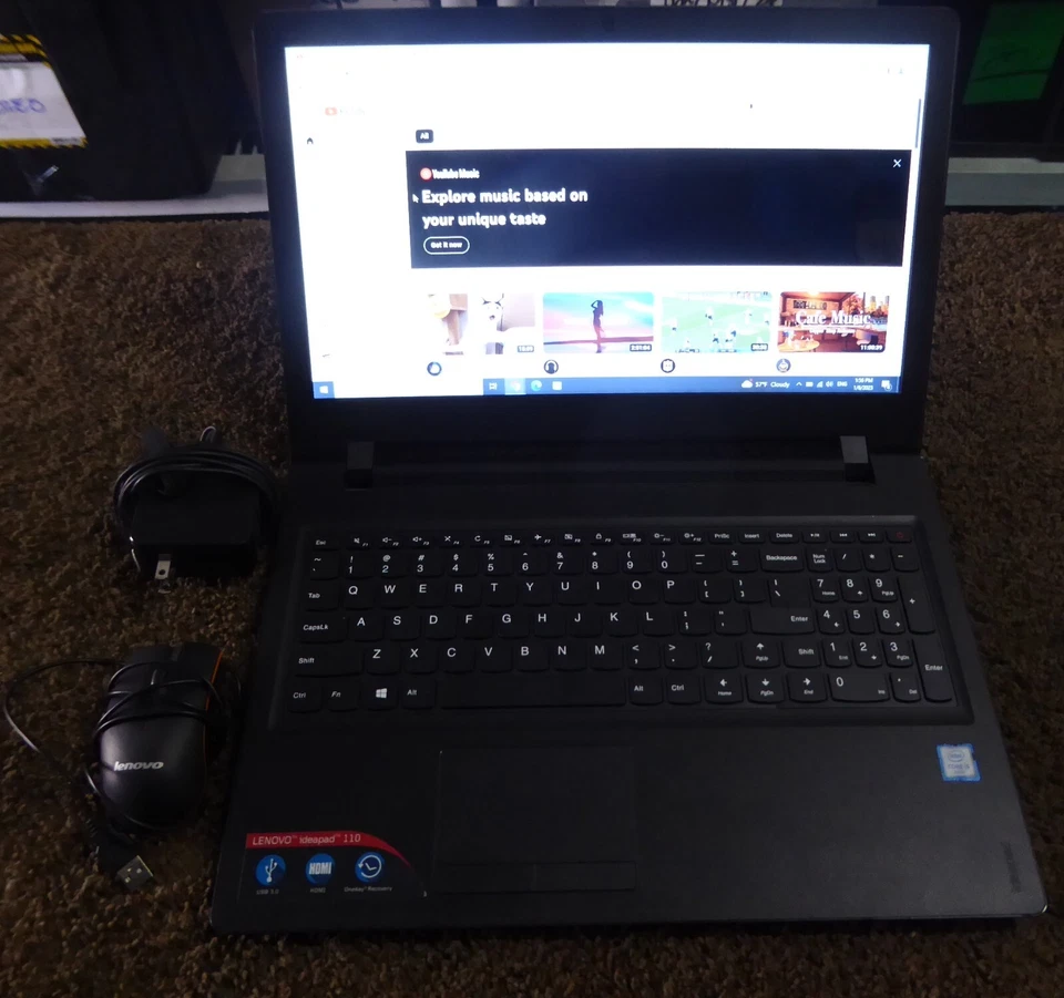 LENOVO IDEAPAD 110-15ISK 15.6" Laptop i3- 2.30GHz- 8GB- 464 GB - Windows 10 Home - Image 4 of 4