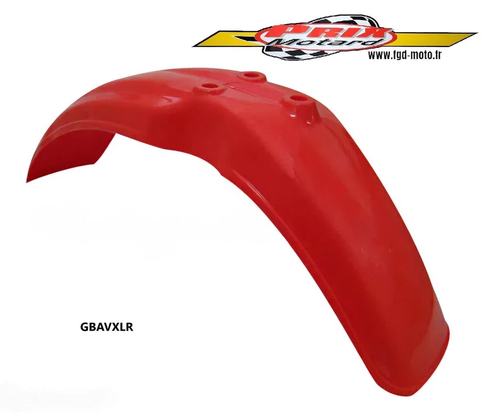 HONDA XL 185 GARDE BOUE AVANT ROUGE - Photo 3/4
