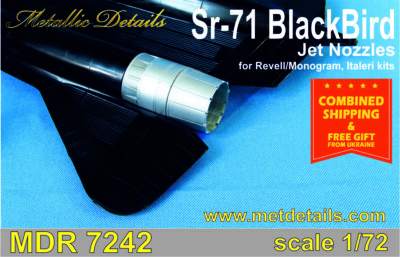 Metallic Details MDR7242 -1/72 - SR-71 Blackbird. Jet nozzles