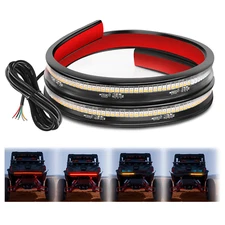 Nilight 30 Inch UTV Tailgate Light Strip 204 LED Red Running Brake Light