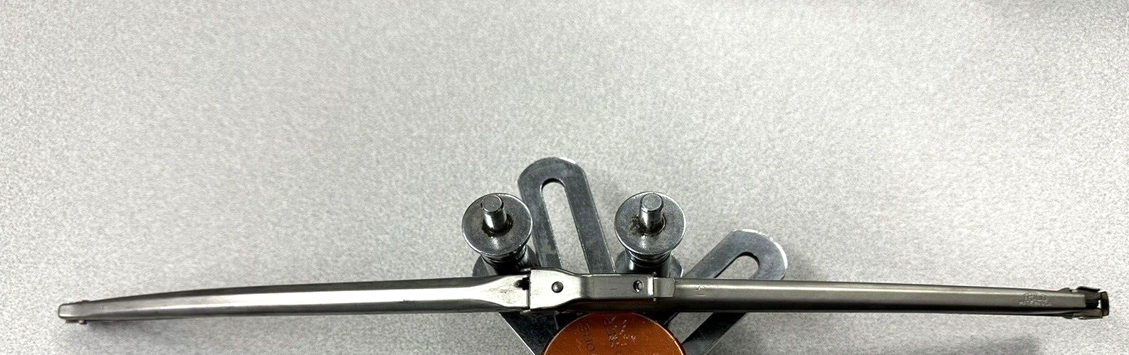 1967L CORVETTE NOS TRICO 15" CAMEL BACK WIPER BLADE HOLDER W/THREE LINE